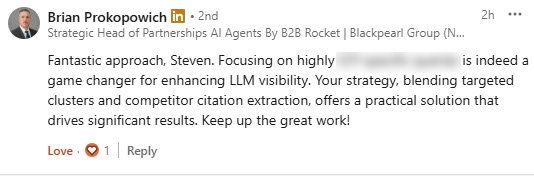 Testimonial from Brian Prokopowich